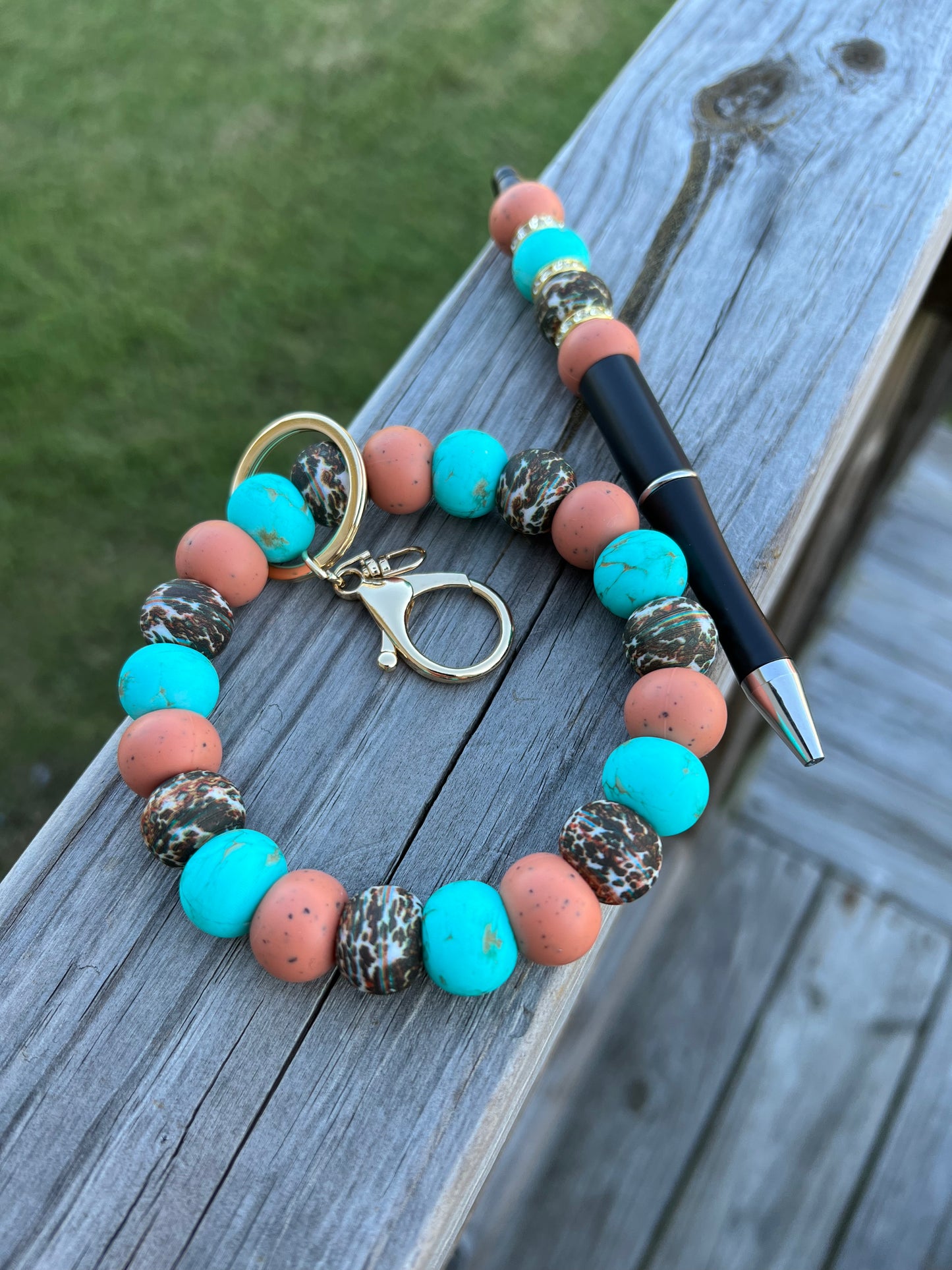 Western pen/wristlet set